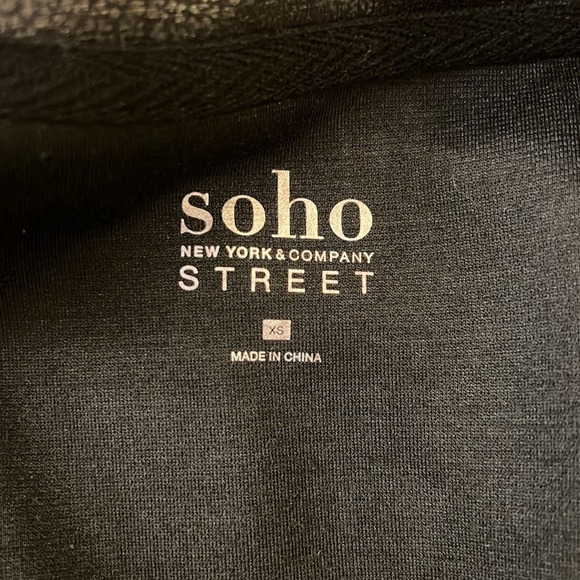 NWT New York & Company Faux Leather Faux Fur Leopard Print Bomber Jacket, Sz XS. - Picture 10 of 12